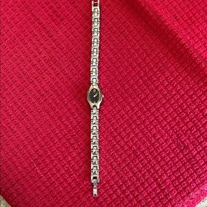 Seiko Two-Tone Silver and Gold Women's Bracelet Watch with Blue Dial
